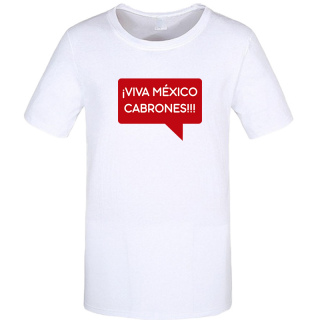 Camiseta VIVA MÉXICO CABRONES Rojo